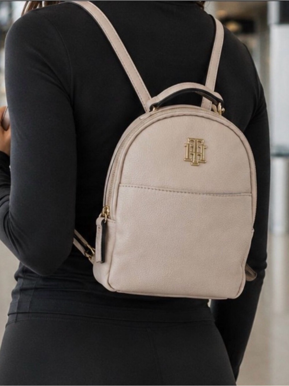 Tommy Hilfiger Beige Backpack
